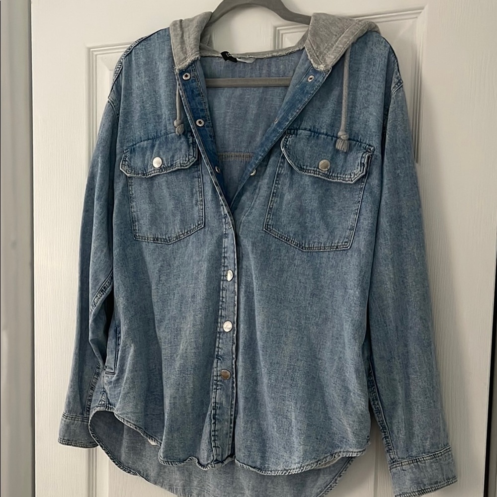 H&M Hooded Jean Jacket